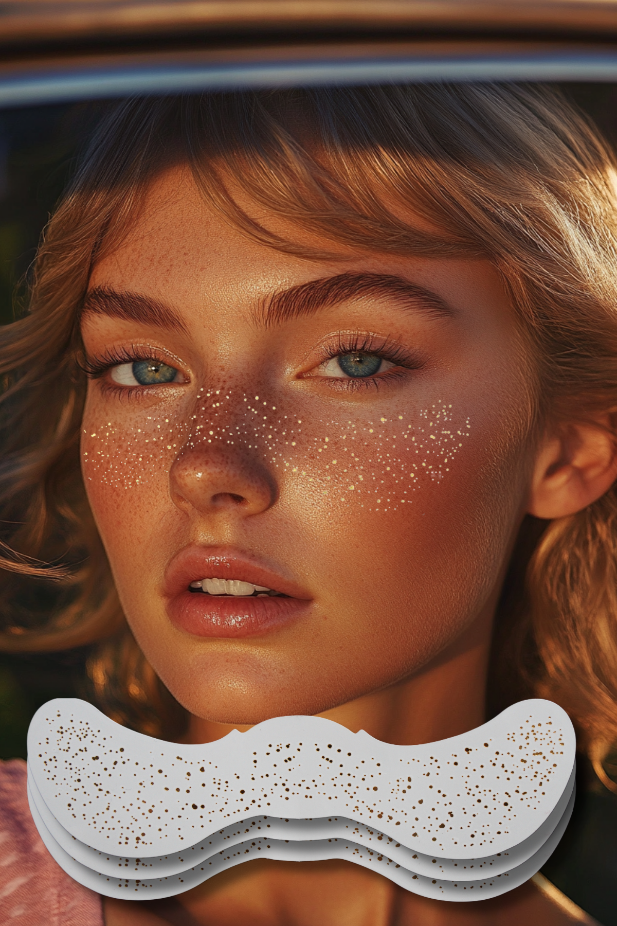 Golden Freckles Geçici Altın Çil Makyaj Bandı 3 Adet